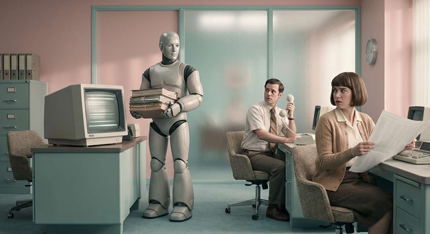 Split-screen comparison showing generic AI content versus branded AI content with personality