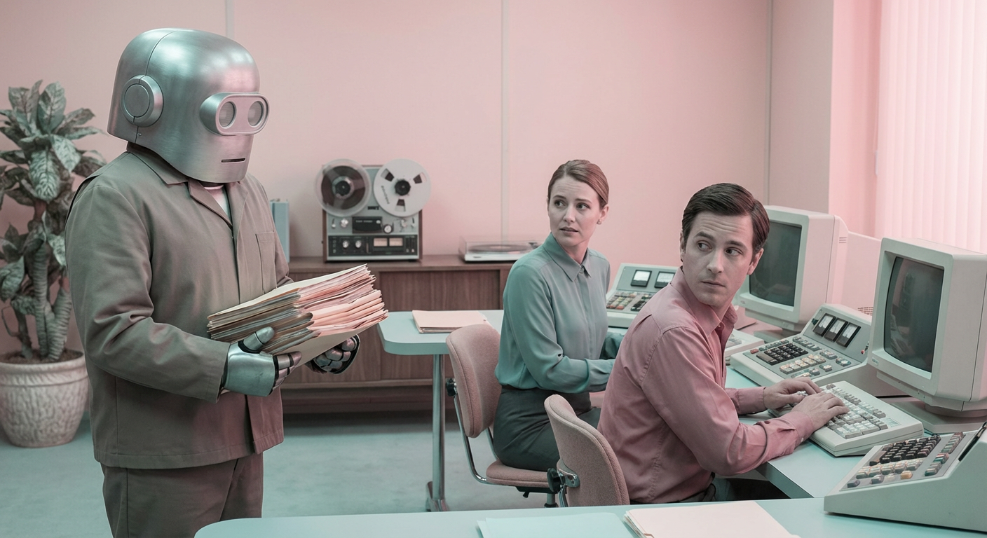 Workflow diagram showing human-AI collaboration process from strategy to published content